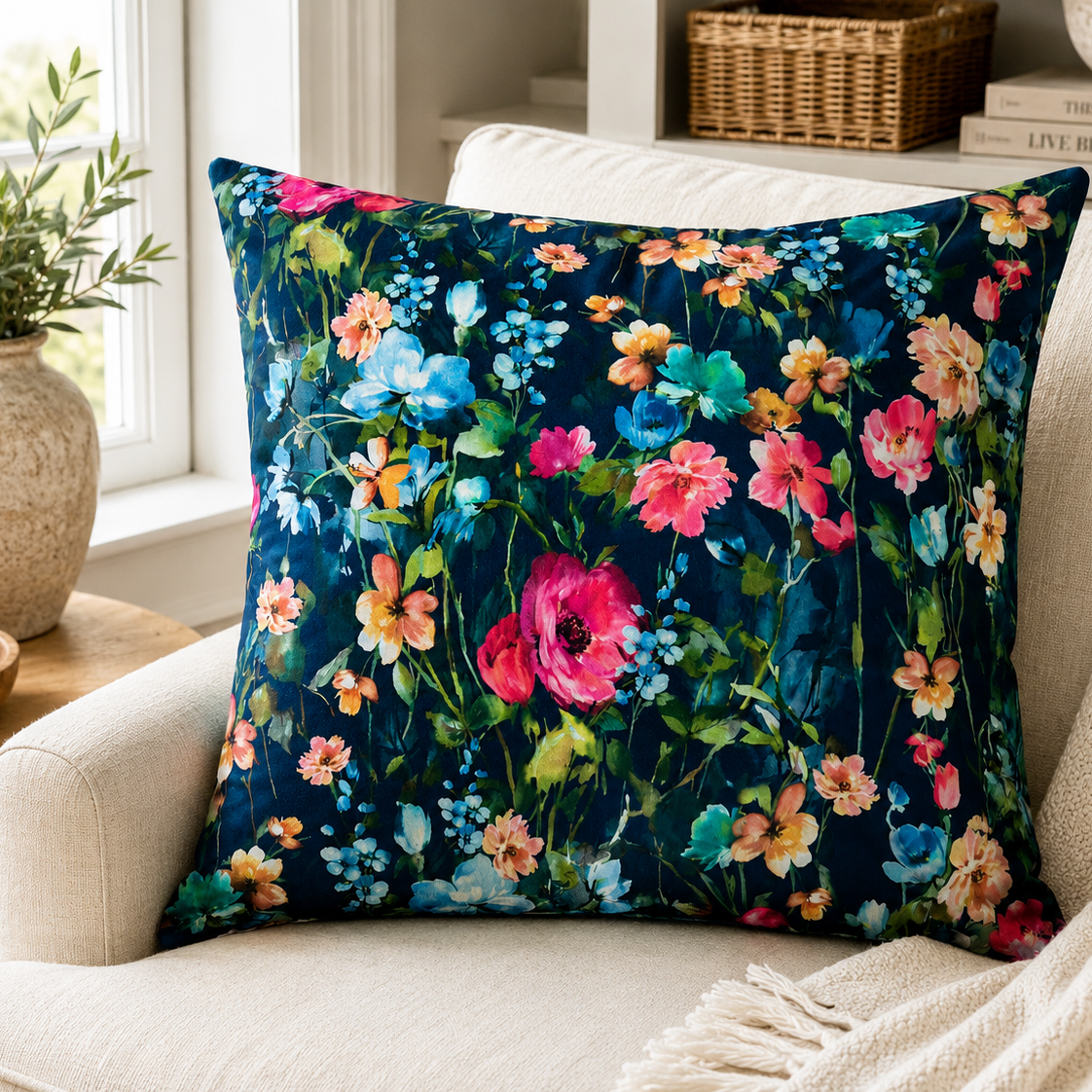 Midnight Garden Pillow