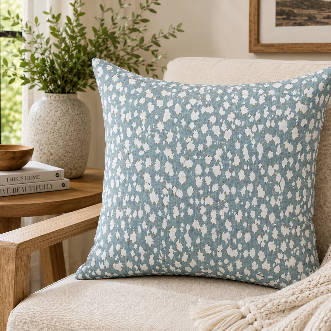 Seafoam Speckle Pillow