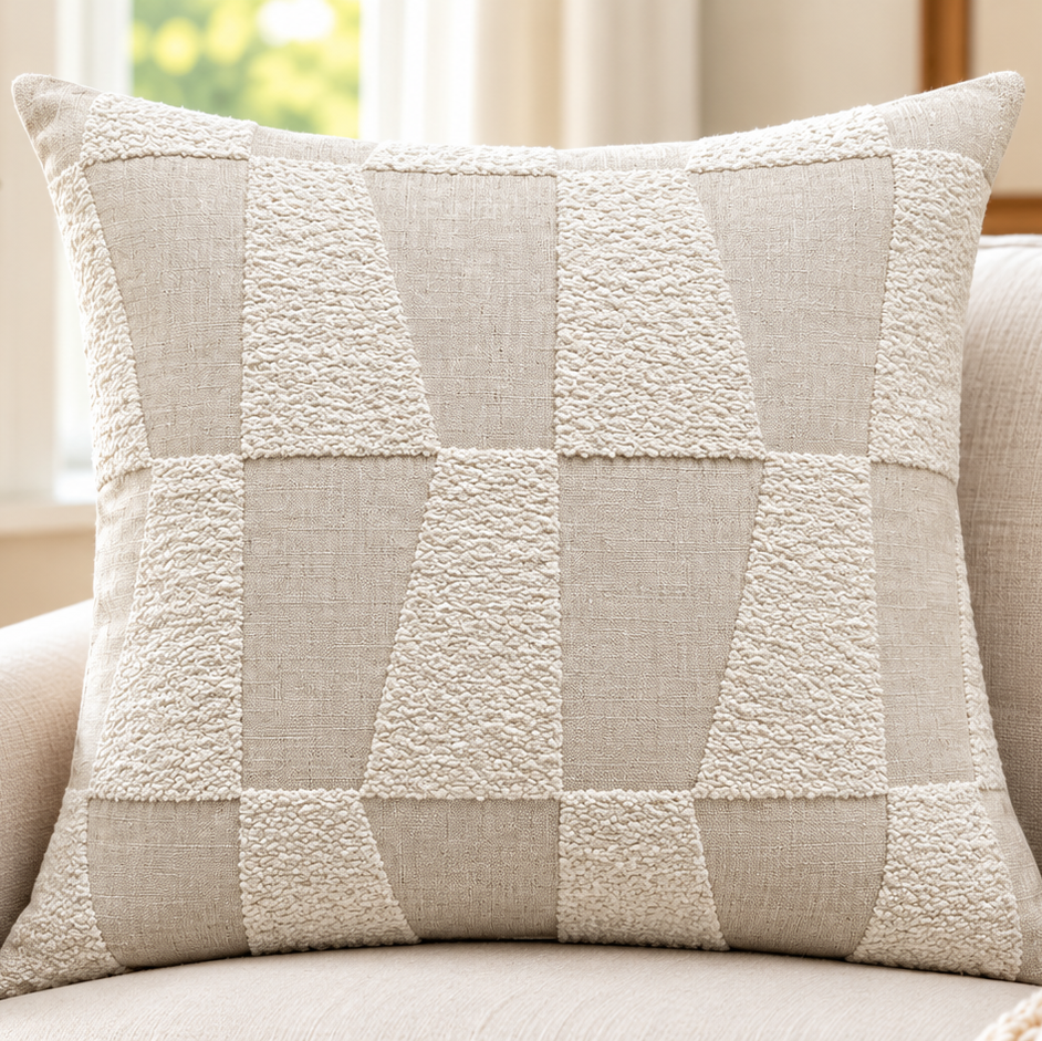 Textured Ivory Patchwork