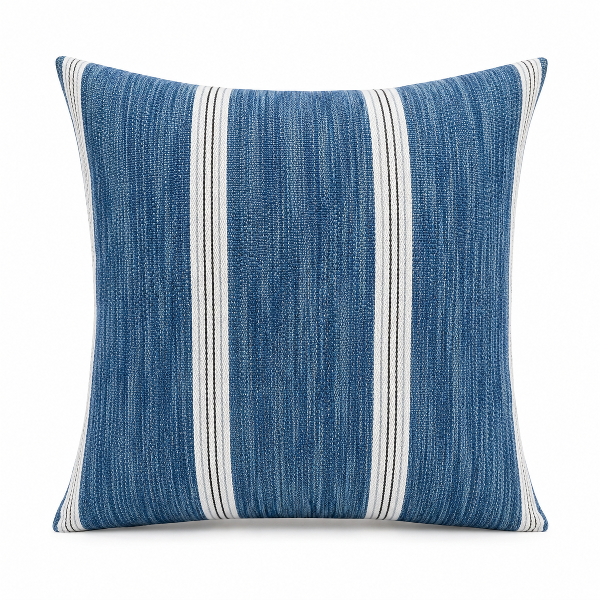 Blue Tassel Trellis Pillow