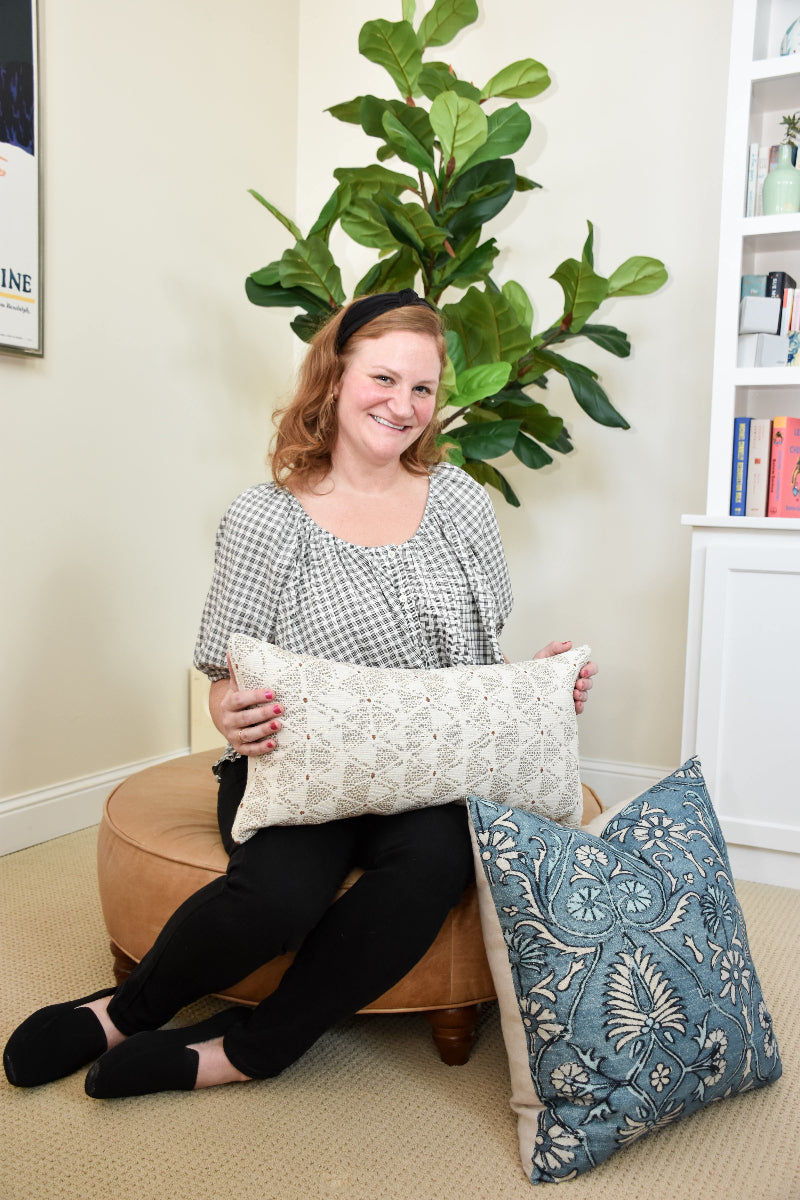 Breanna Brillhart with Pillows