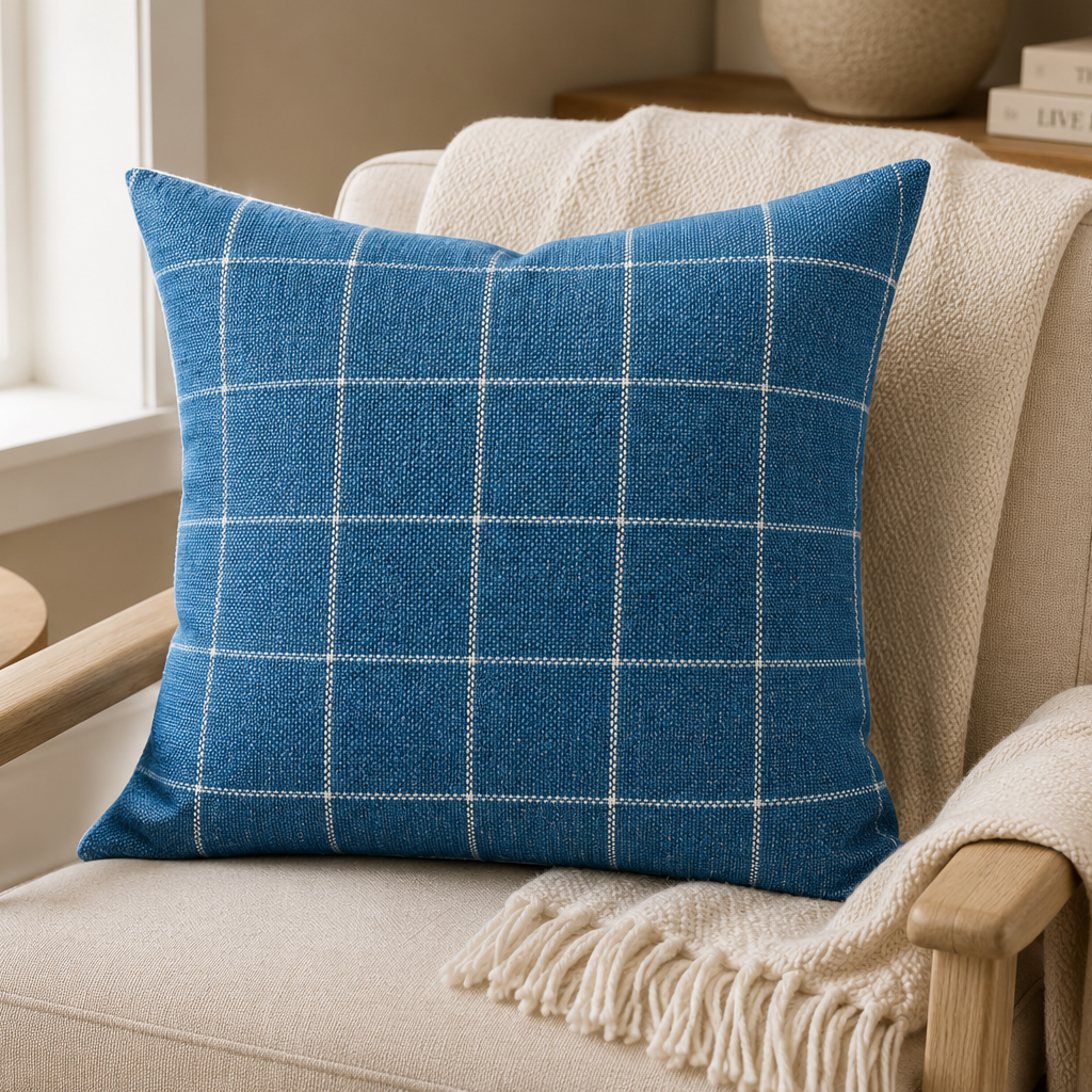 Coastal Windowpane Pillow
