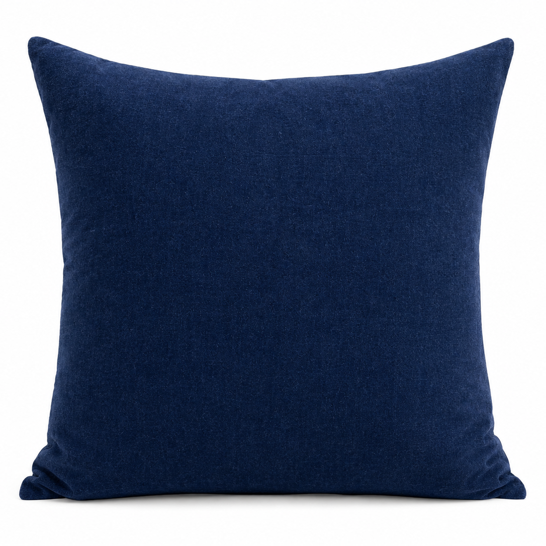 Coastal Fern Embroidered Pillow