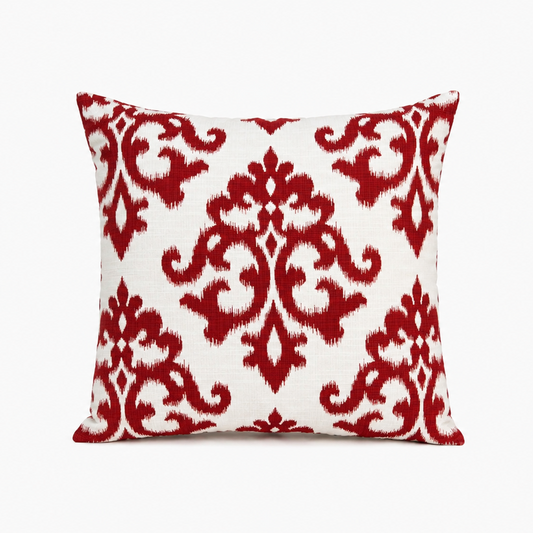 Crimson Damask Pillow