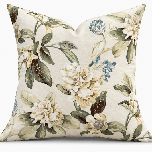 Ivory Meadow Bloom Pillow