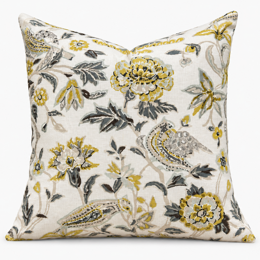 Mustard Meadow Botanical Pillow