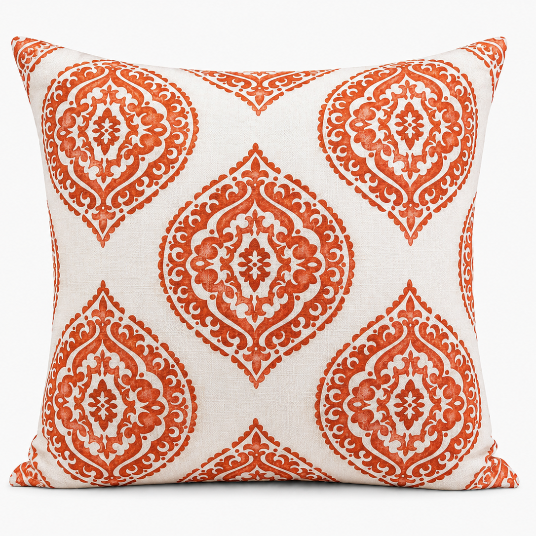 Terracotta Medallion Pillow
