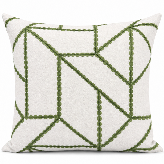 Verdant Geometry Pillow