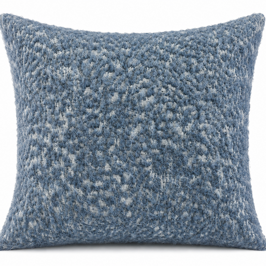 Blue Frost Textured Pillow