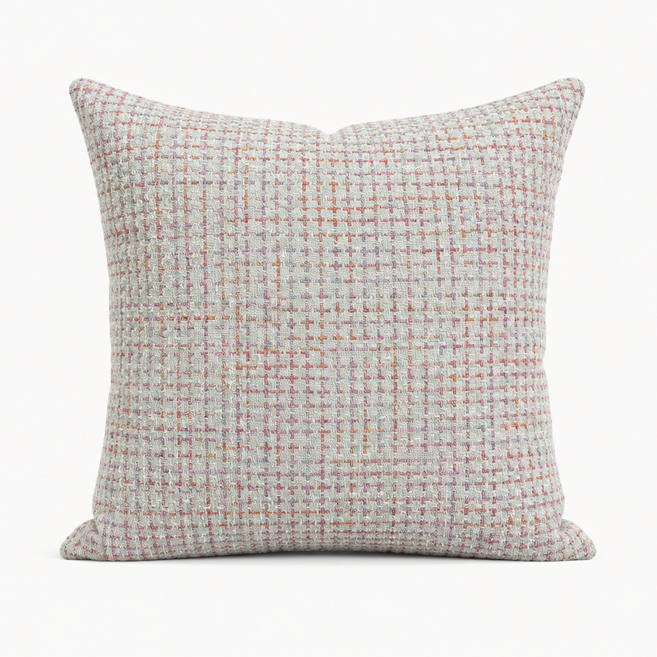Blush Tweed Texture Pillow