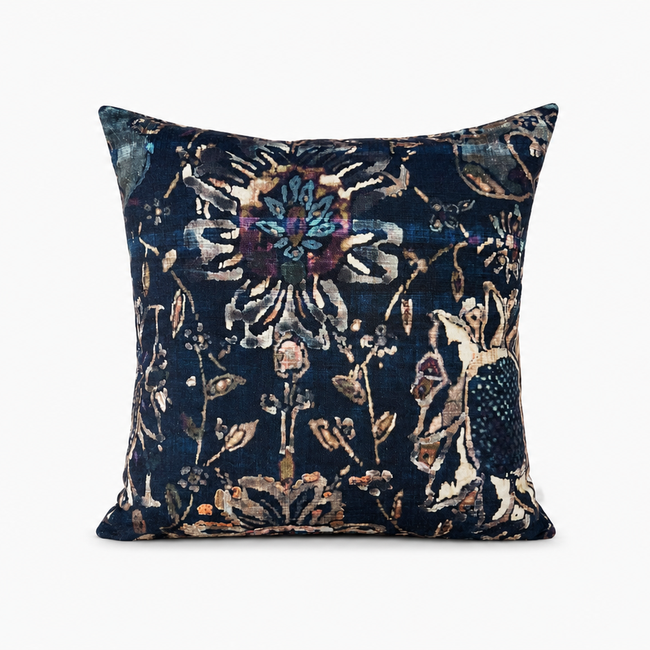 Midnight Botanical Pillow