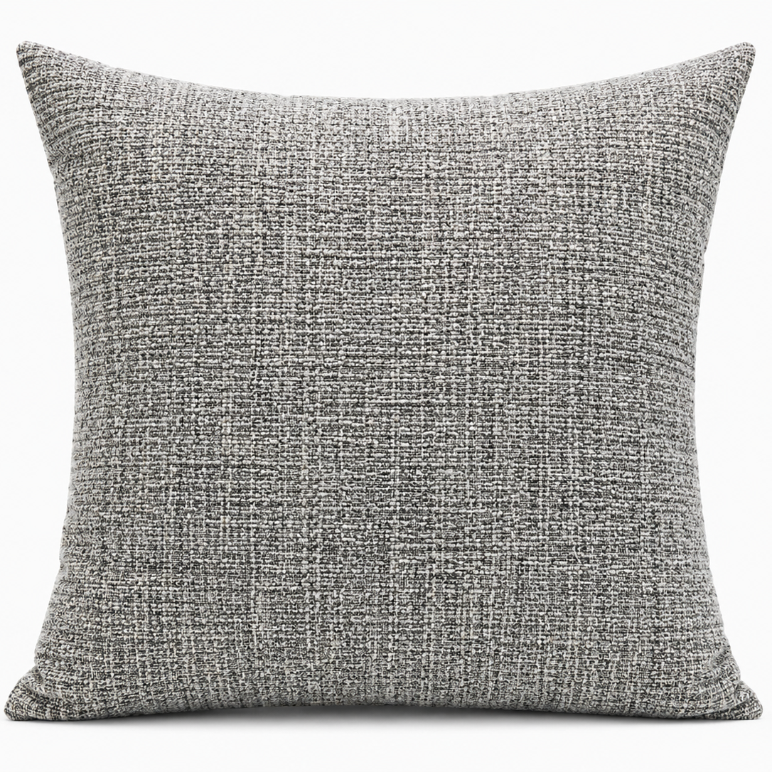 Charcoal Woven Pillow