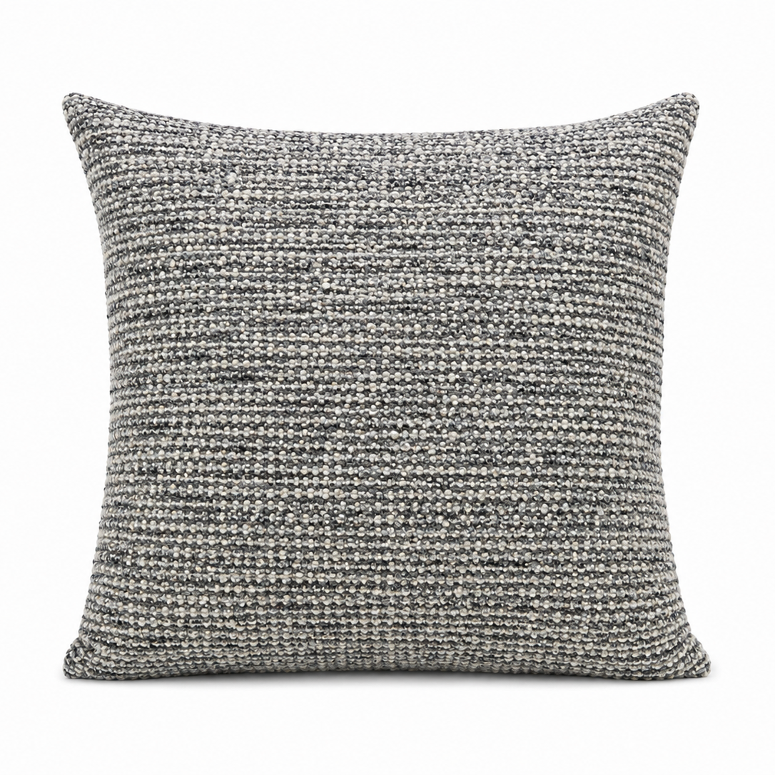 Charcoal Woven Pillow