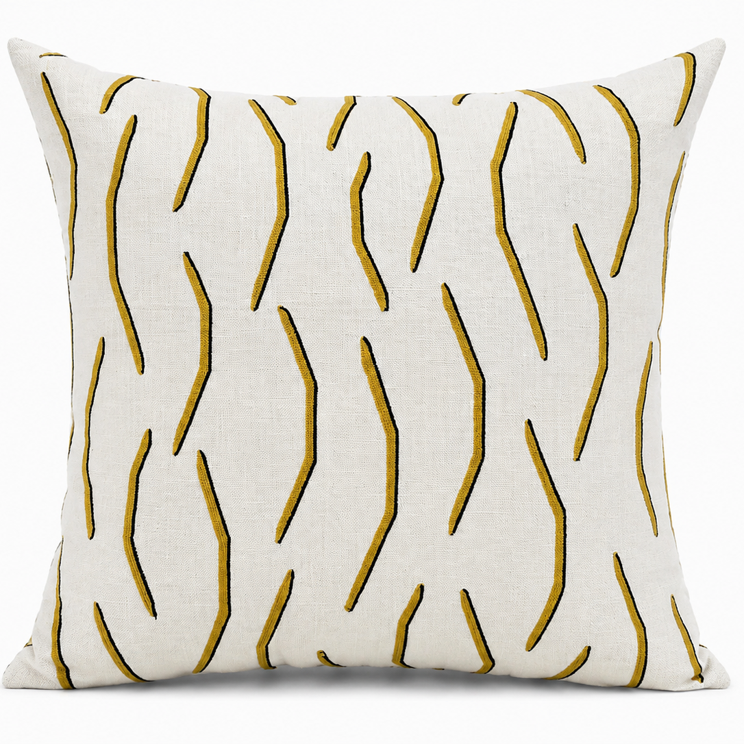 Golden Drift Pillow