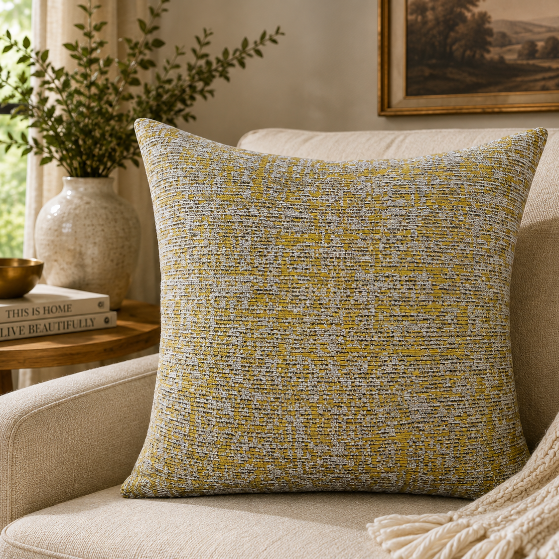 Golden Haze Pillow