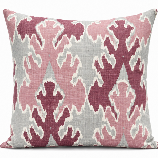 Rosewood Ikat Pillow