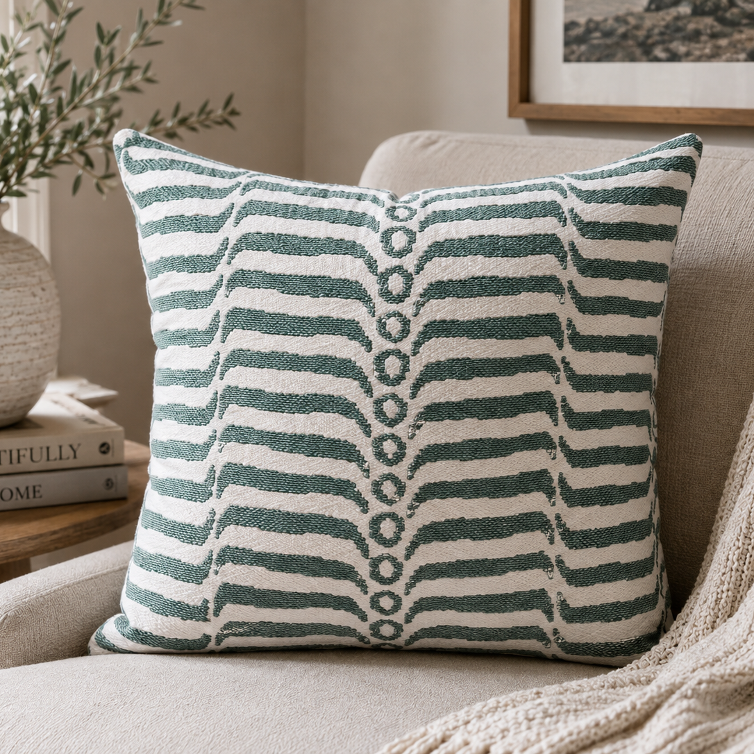Sage Rhythm Pillow