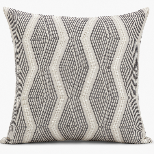 Silver Geometry Pillow