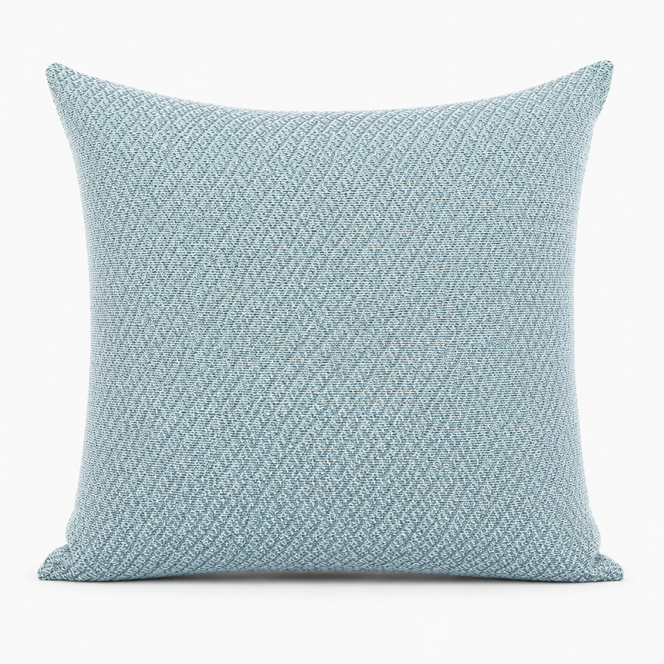 Sky Blue Textured Pillow