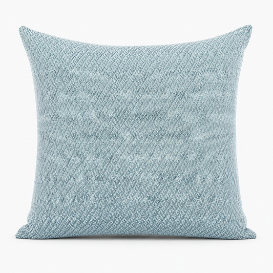 Sky Blue Textured Pillow