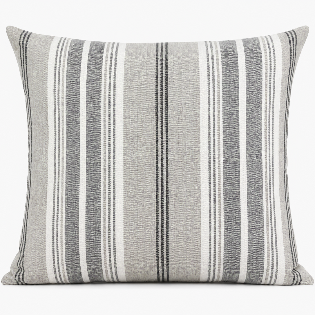 Silver Stripe Pillow