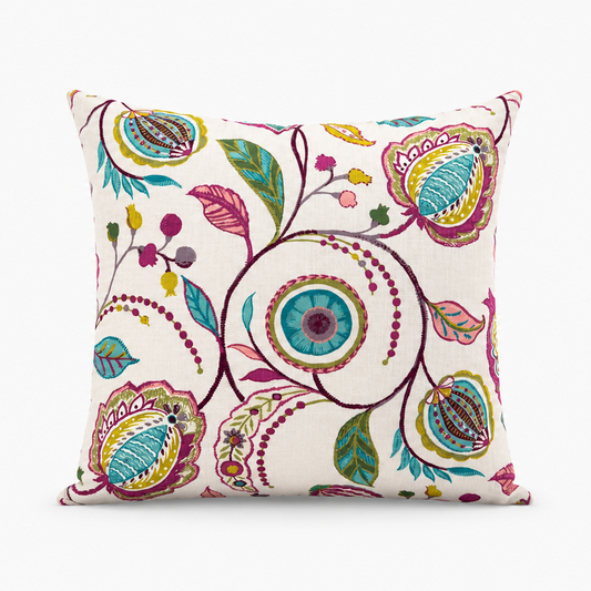 Whimsical Paisley Garden Pillow